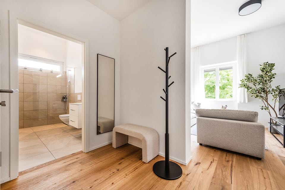 Bathroom, Living room