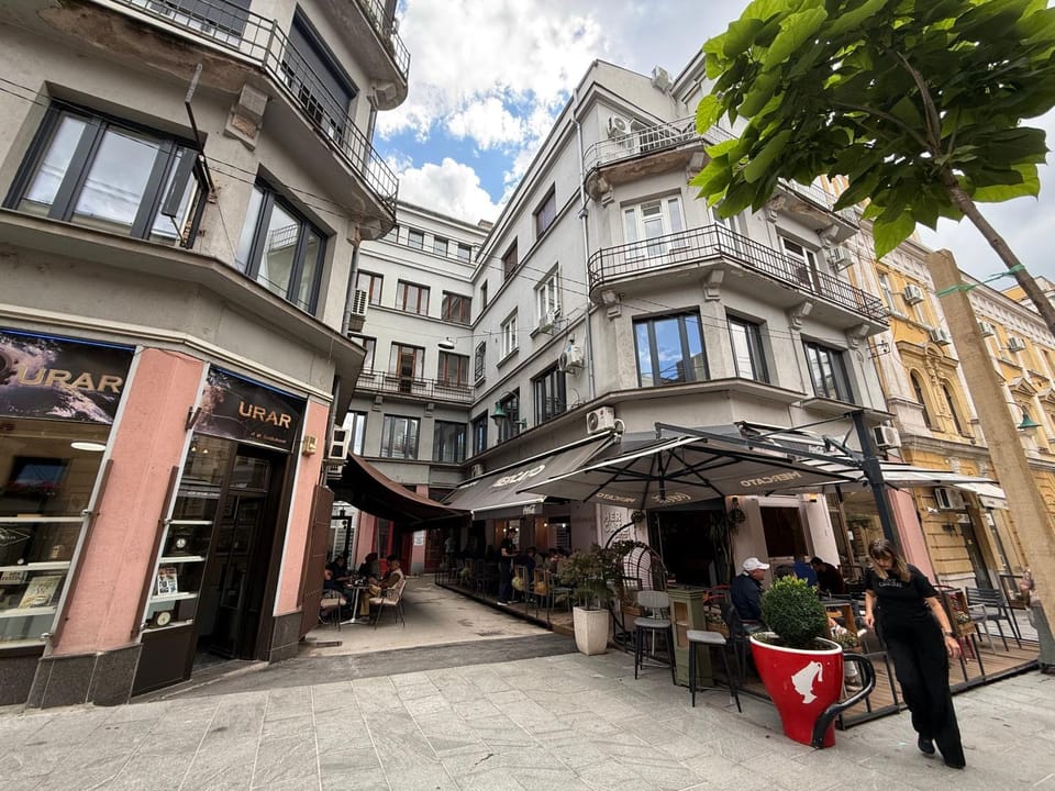 Property building, Street view, group of guests