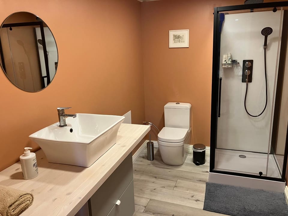 Shower, Toilet, Bathroom, towels