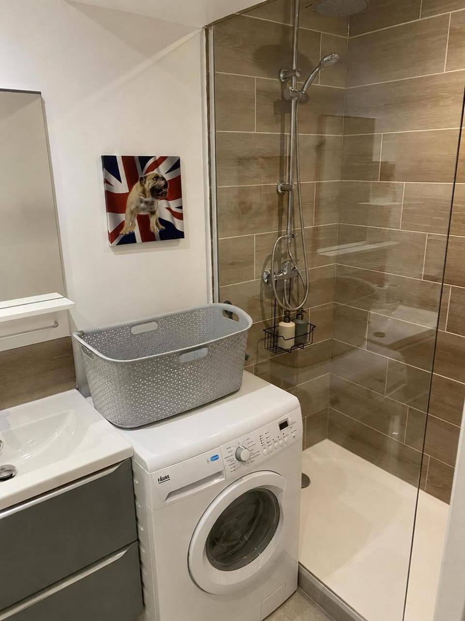 Shower, Bathroom, washing machine