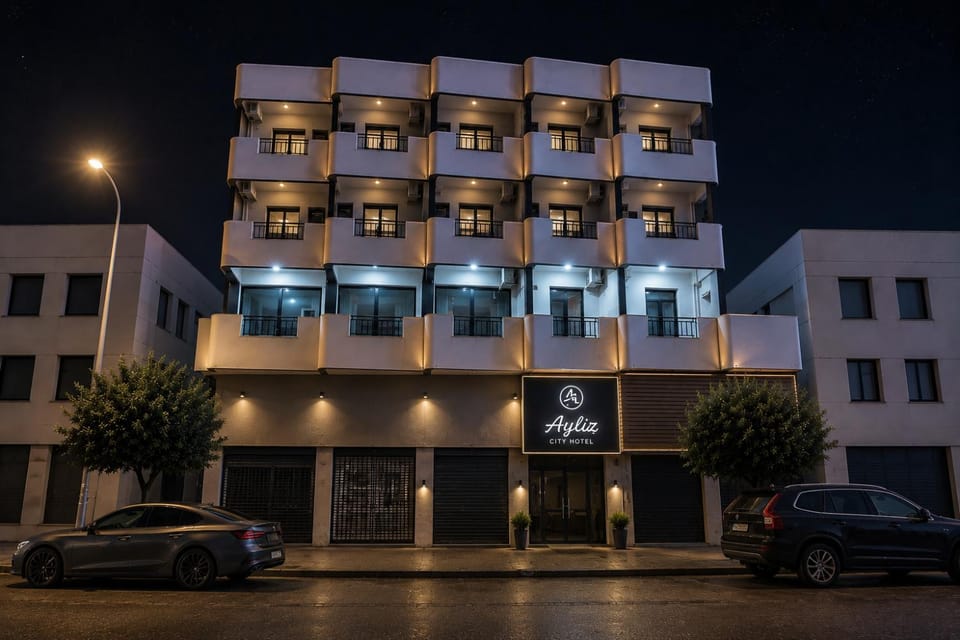 Property building, Off site, Night, Location