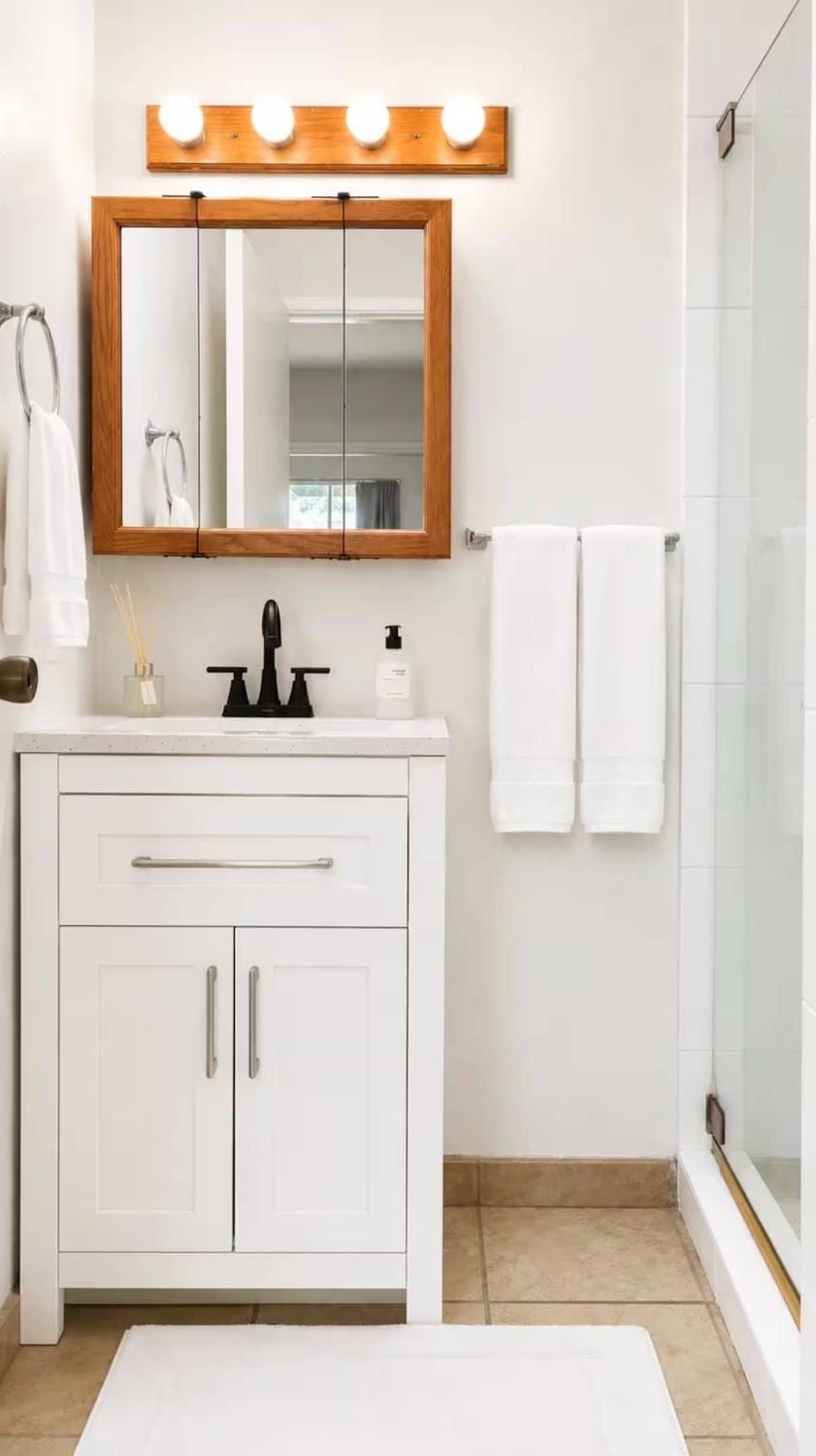 Bathroom, towels