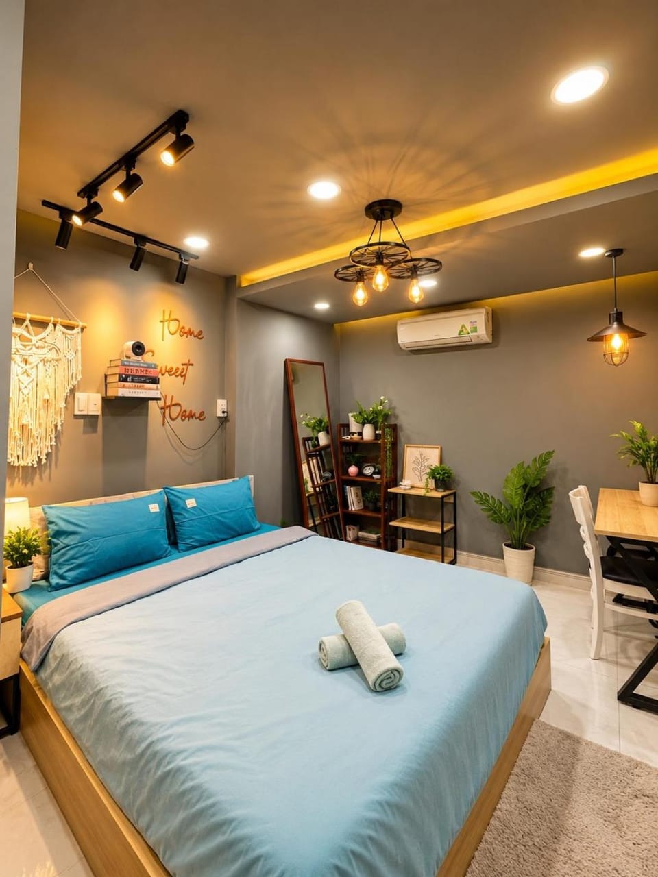 Bed, Photo of the whole room, Seating area, Bedroom, towels