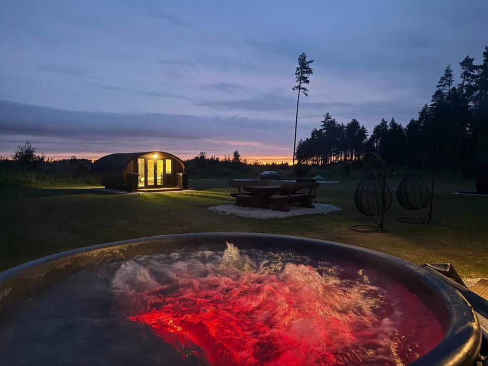 Night, Natural landscape, Hot Tub, View (from property/room)