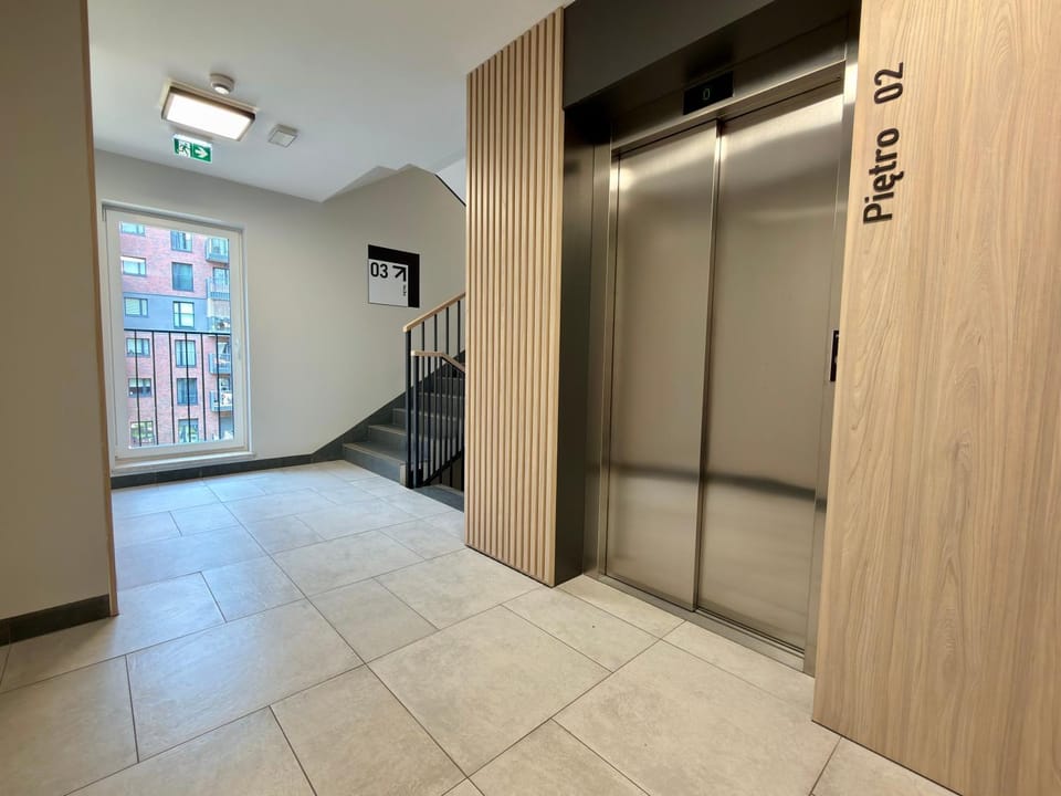 Property building, elevator