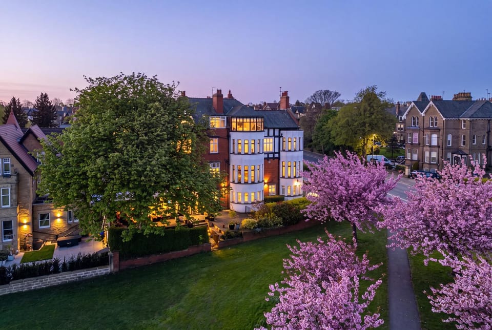 Property building, Night, Garden, Location