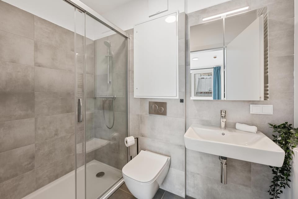Shower, Toilet, Bathroom, towels