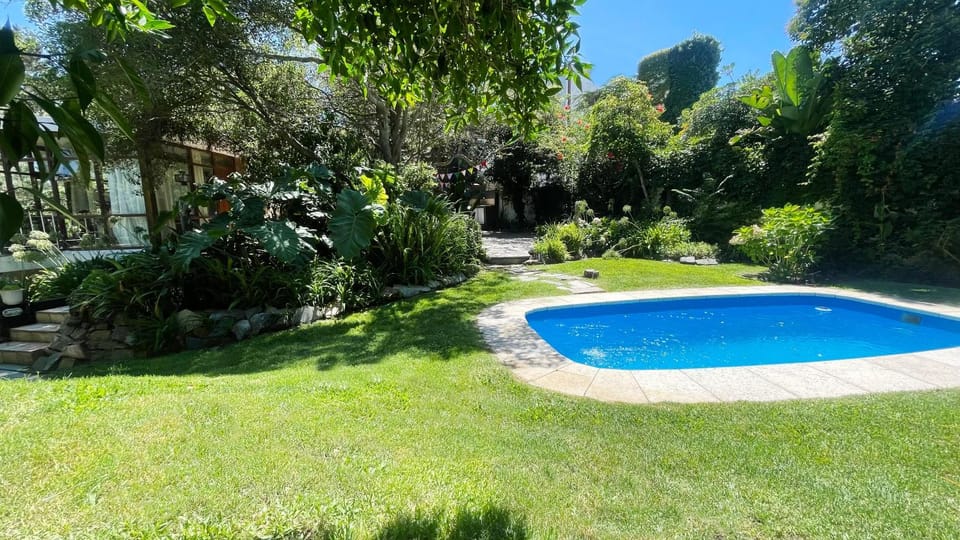 Spring, Day, Natural landscape, Garden view, Pool view, Swimming pool