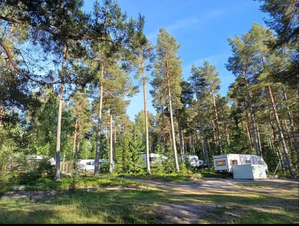 Caravan by the sea in Airisto Campground/ 
RV Resort in Finland