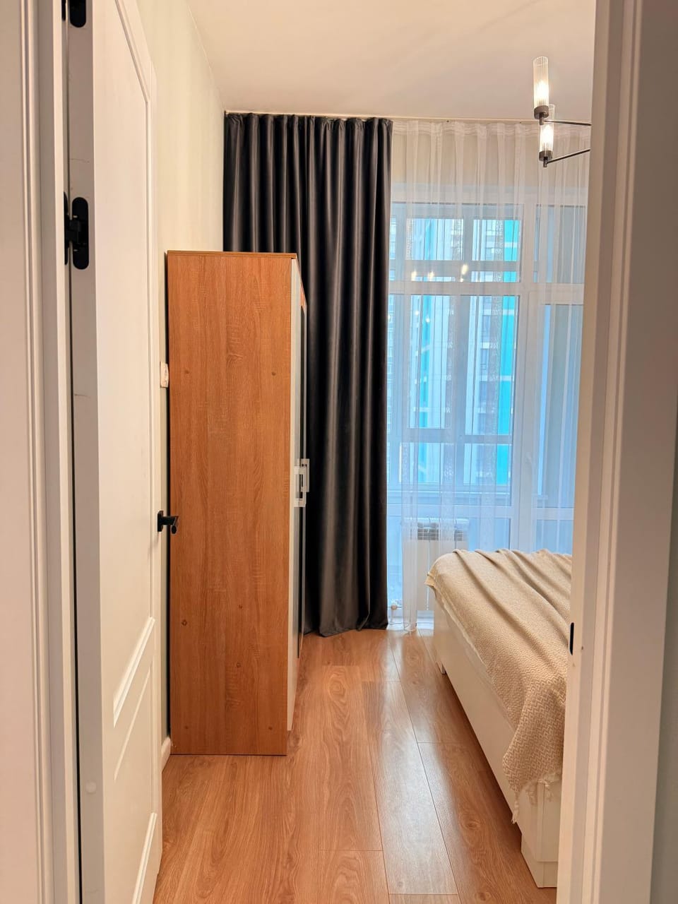 Bed, Photo of the whole room, Bedroom, wardrobe