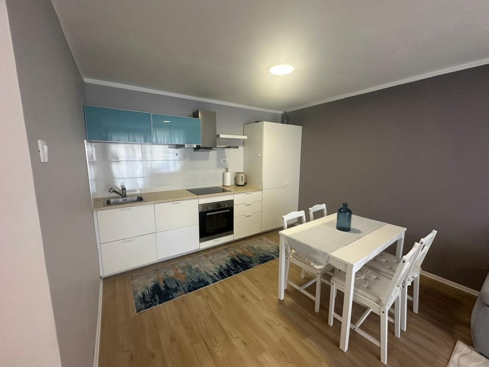 Kitchen or kitchenette, Dining area, dishwasher, oven, stove