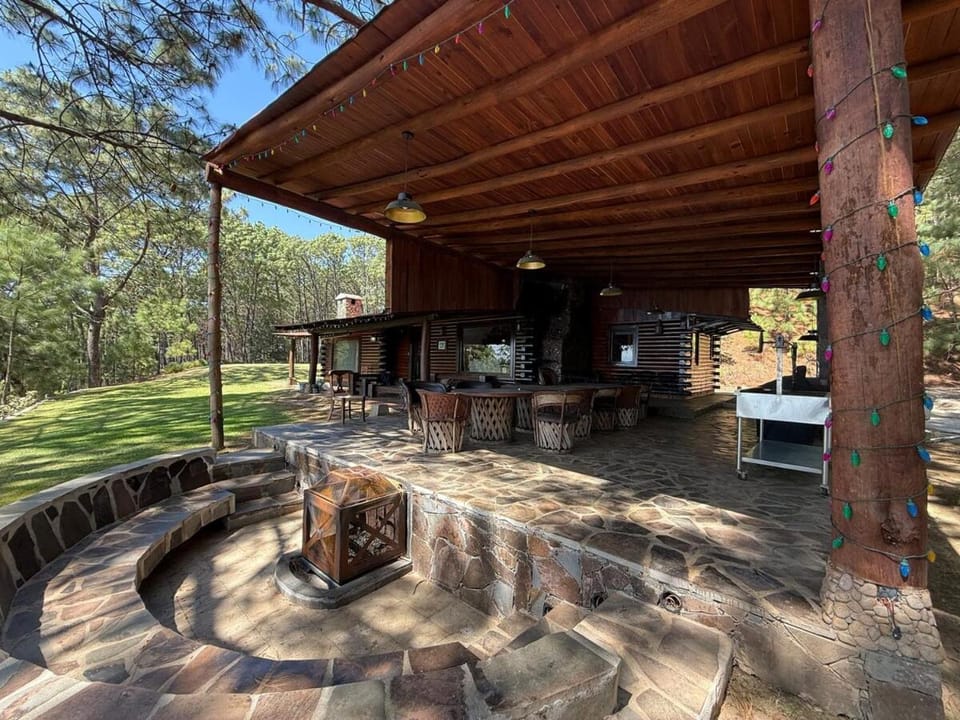 Property building, BBQ facilities, Dining area