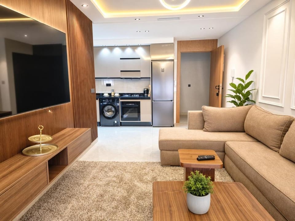 TV and multimedia, Kitchen or kitchenette, Living room, Seating area, stove