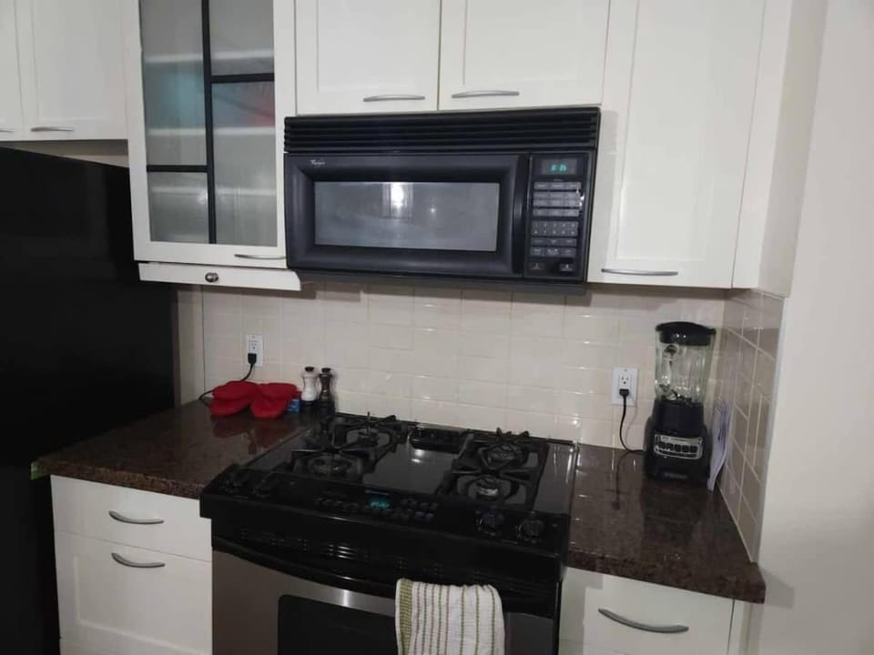 Kitchen or kitchenette, dishwasher, oven, stove, toaster