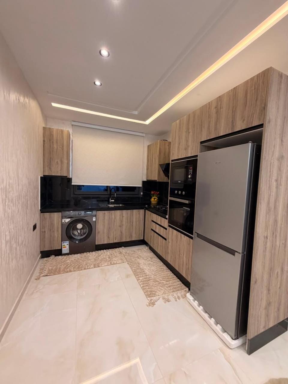 Kitchen or kitchenette, oven, stove