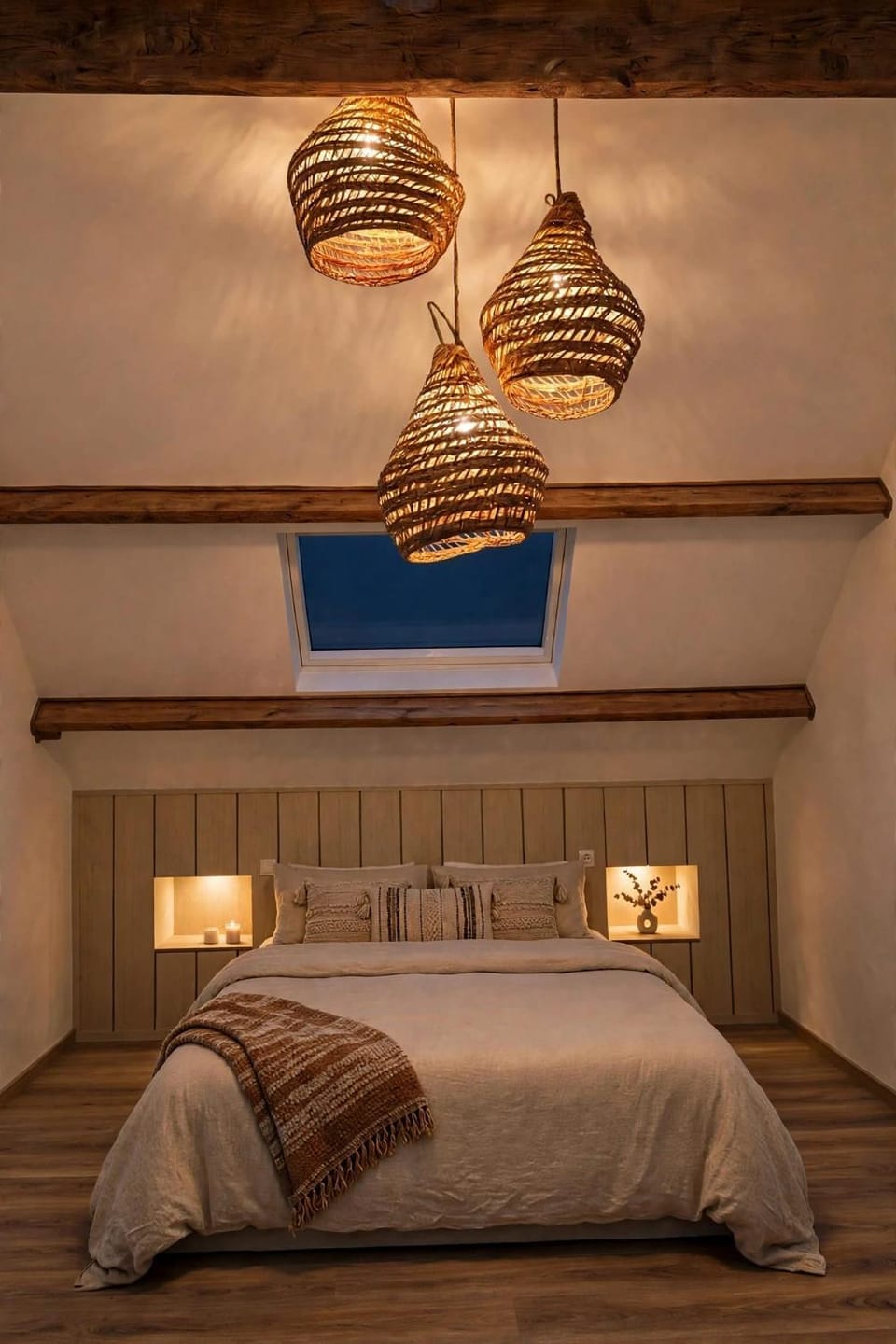 Bed, Photo of the whole room, Decorative detail, Bedroom