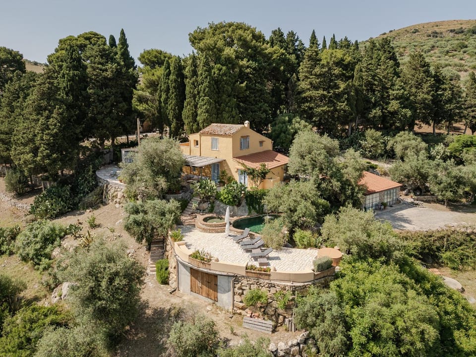 Natural landscape, Bird's eye view, Swimming pool