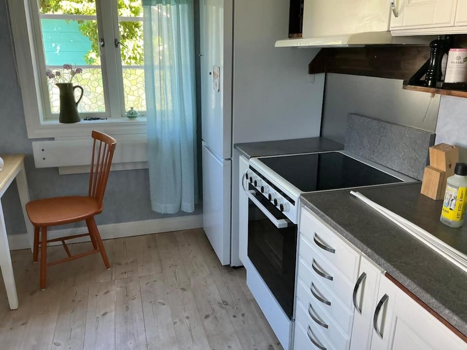 Kitchen or kitchenette, dishwasher, oven, stove