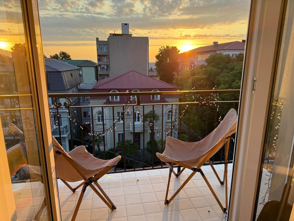City view, Sunset