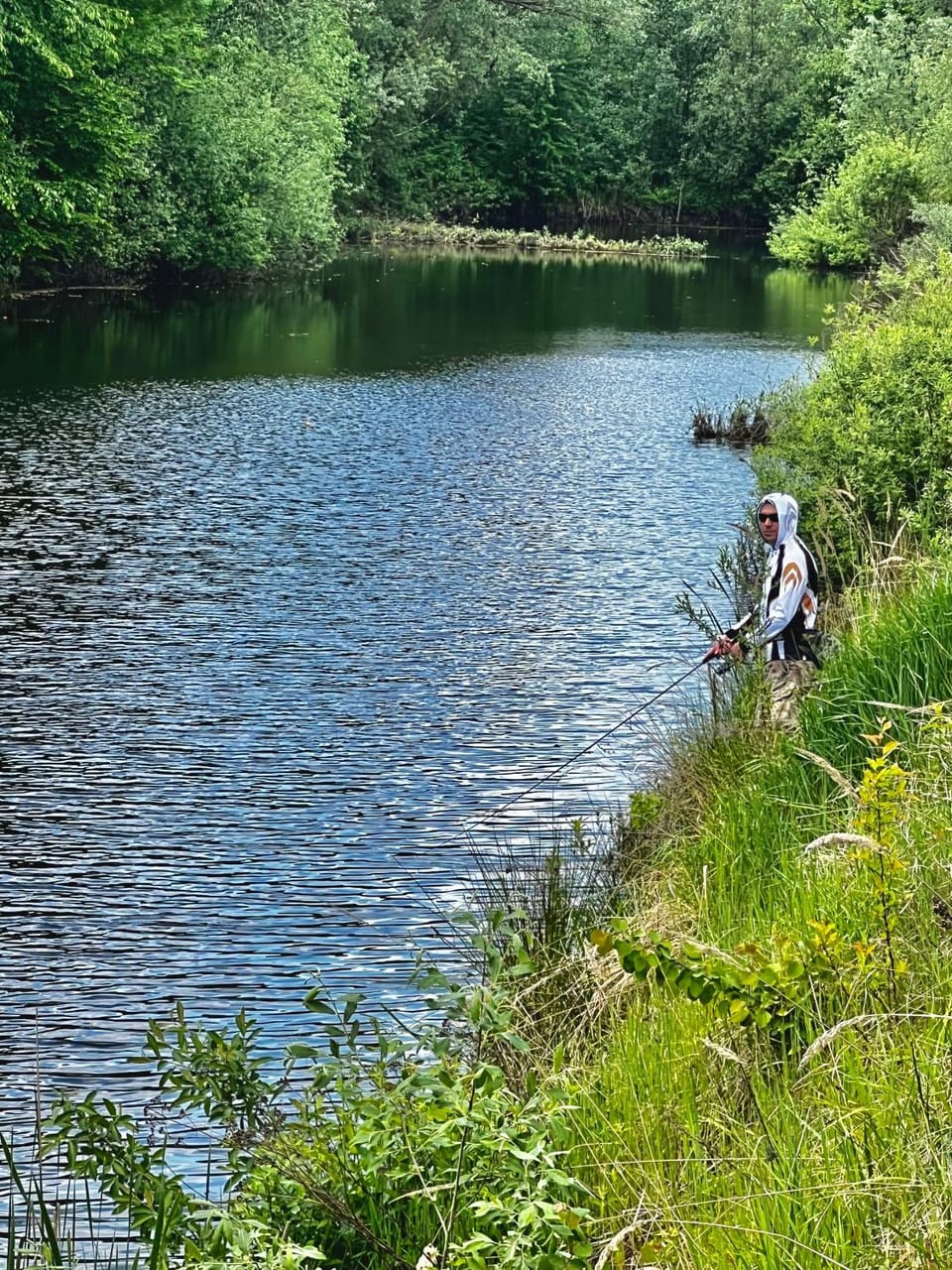 Spring, Day, People, Natural landscape, Activities, Fishing, On site, Lake view, pet friendly
