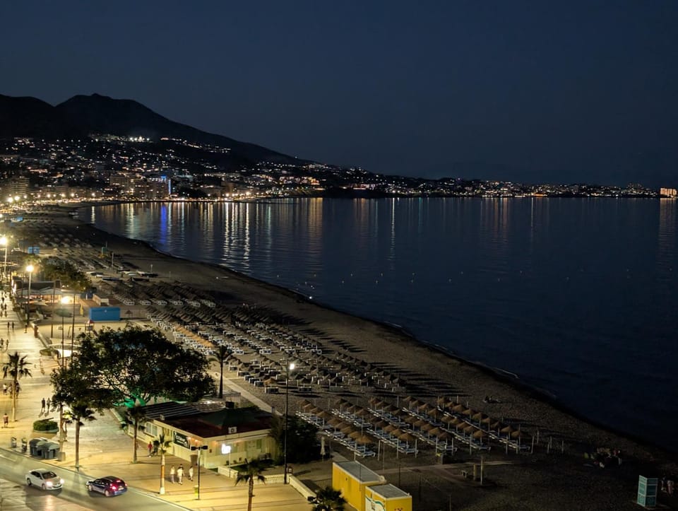 Nearby landmark, Night, Natural landscape, Beach, City view, Mountain view, Sea view