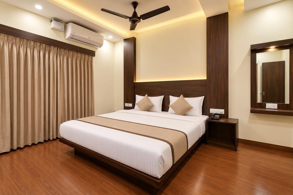 Bed, Bedroom, air conditioner