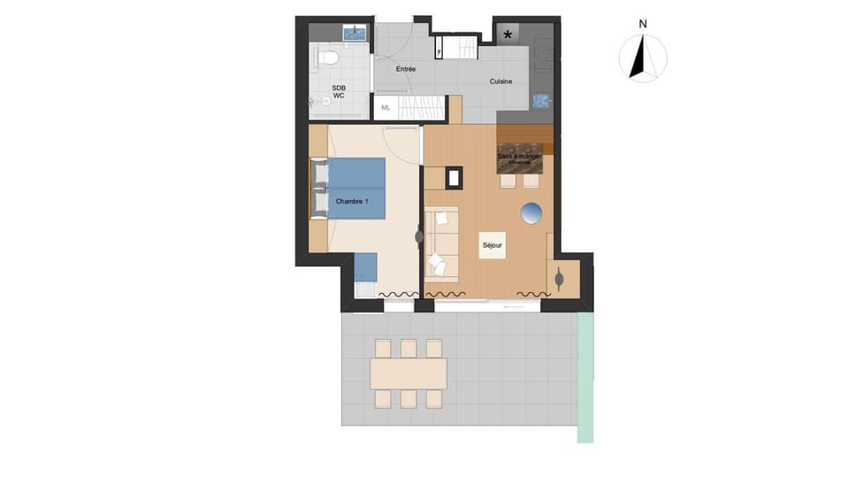 Résidence les Armaillis avec SPA - 4 étoiles - 4 personnes - ASAI210-1-1 Apartment in Haute-Savoie