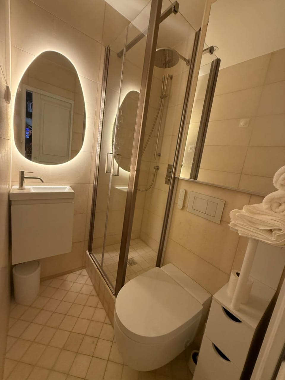 Shower, Toilet, Bathroom, towels