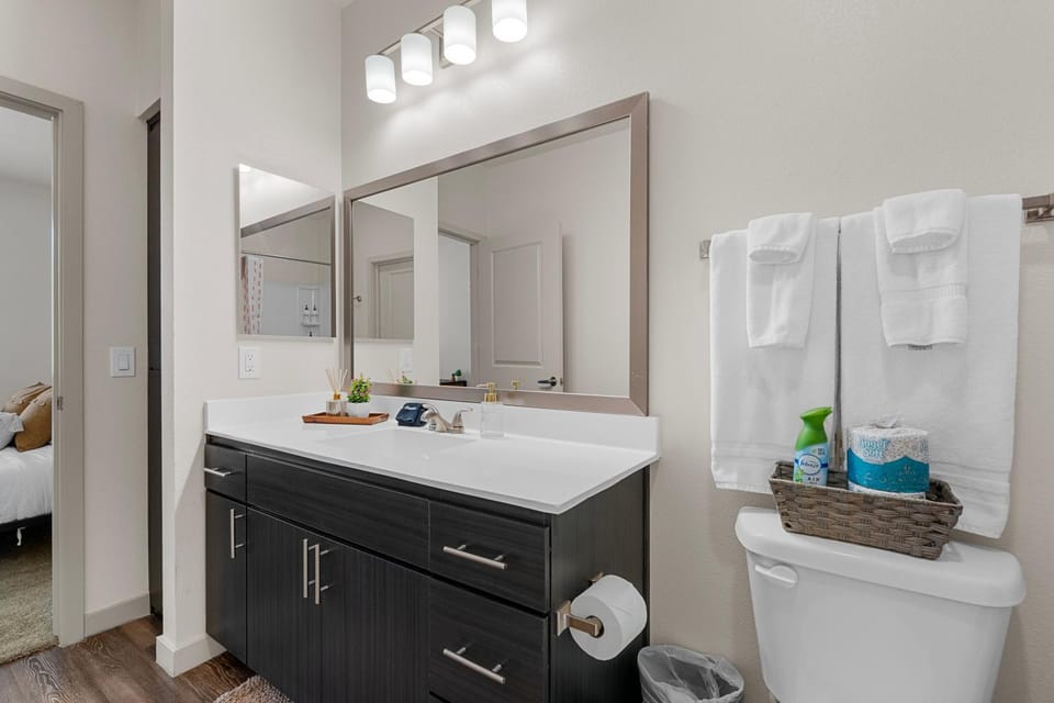 Toilet, Bathroom, towels