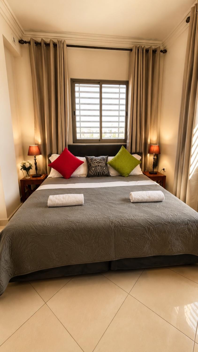 Bed, Living room, Photo of the whole room, Seating area, Bedroom