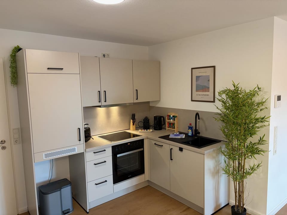Kitchen or kitchenette, dishwasher, oven, stove, toaster
