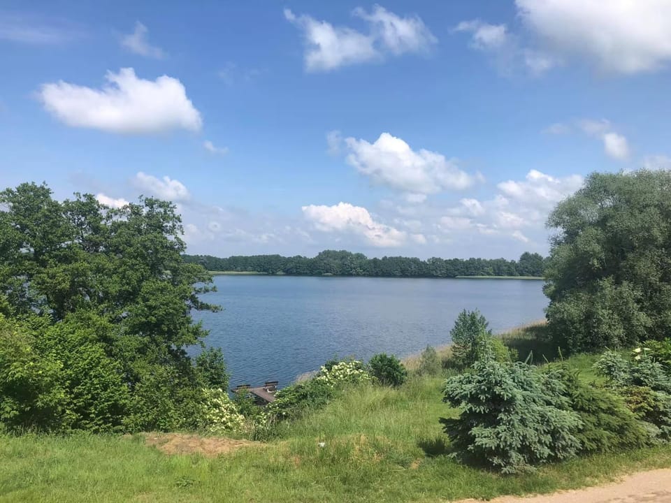 House next to a lake House in West Pomeranian Voivodeship, Poland