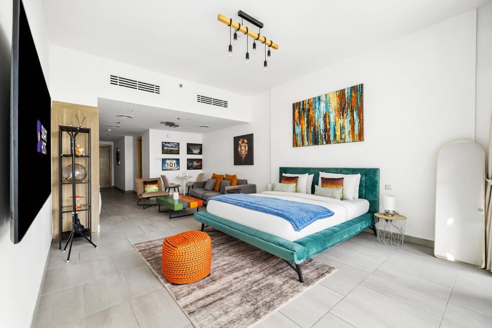 Modern JVC Studio with Pool and Gym Apartment in Dubai