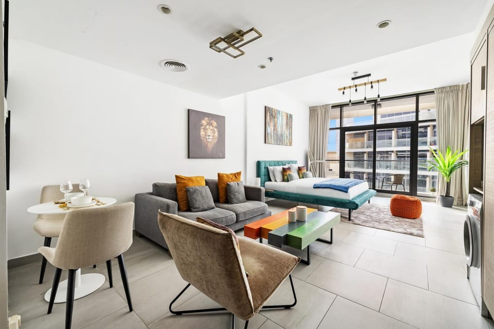 Modern JVC Studio with Pool and Gym Apartment in Dubai