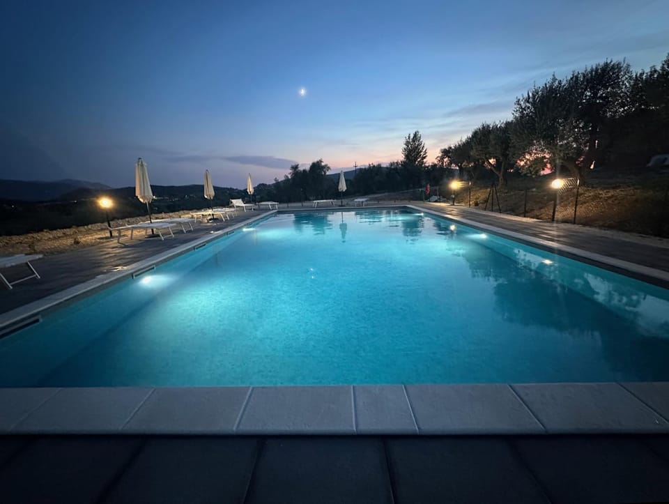 Night, Swimming pool