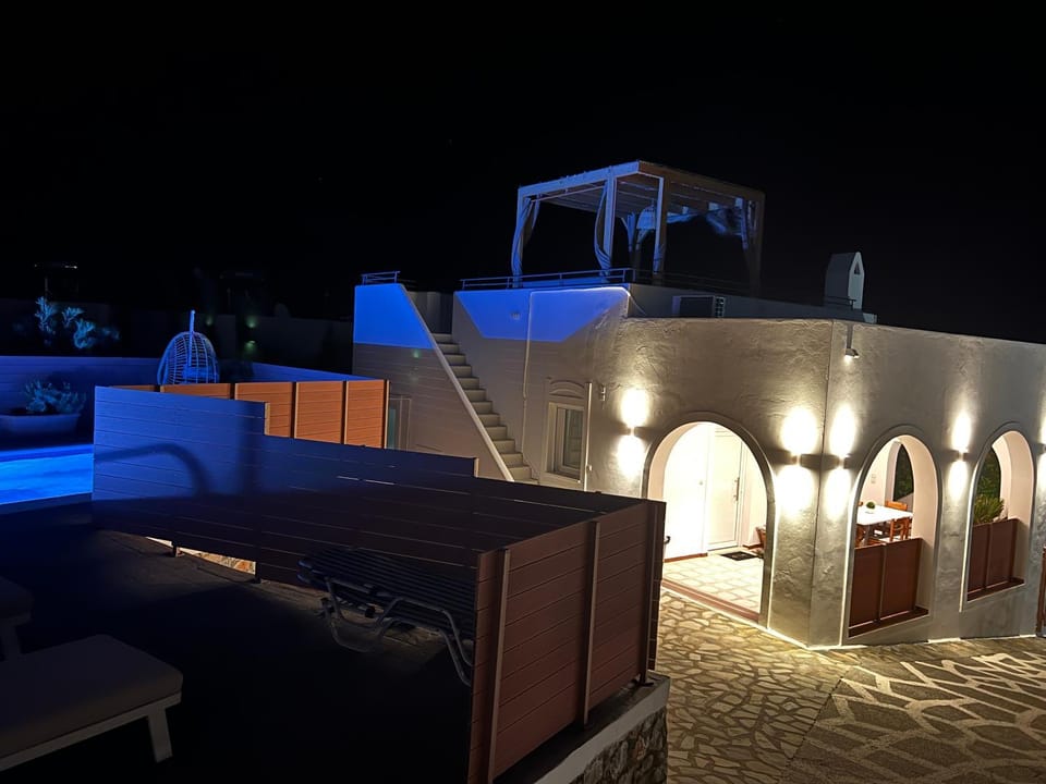 Patio, Night, View (from property/room), Swimming pool