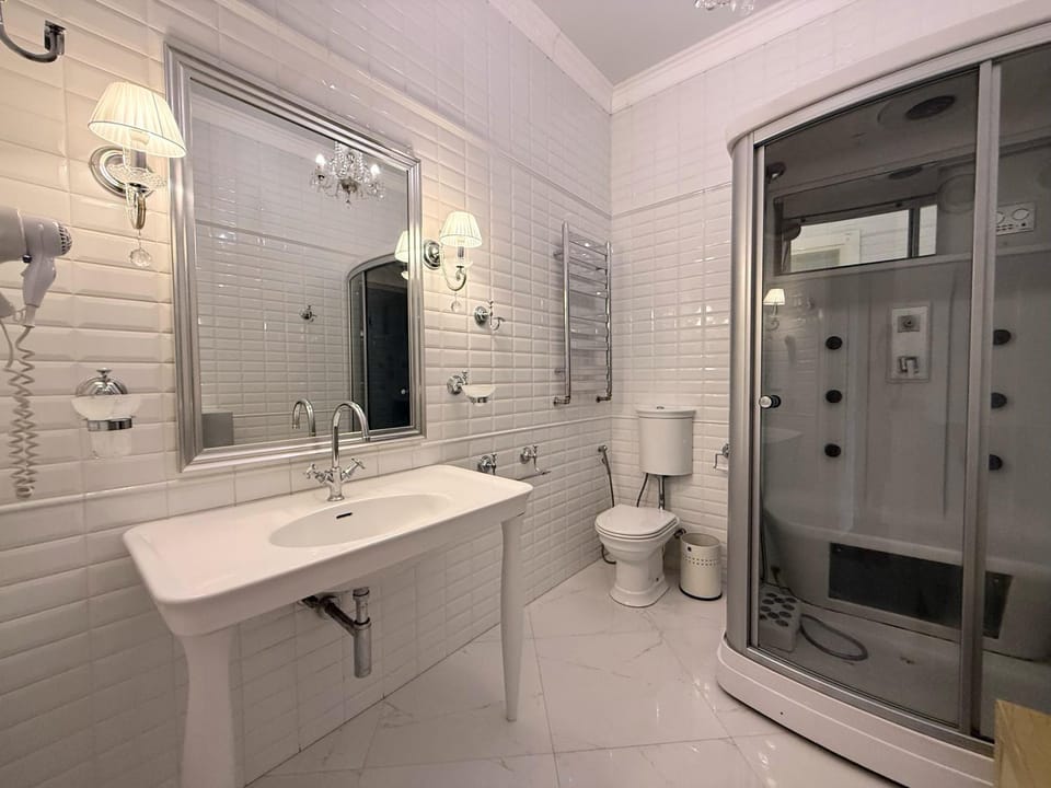 Shower, Toilet, towels
