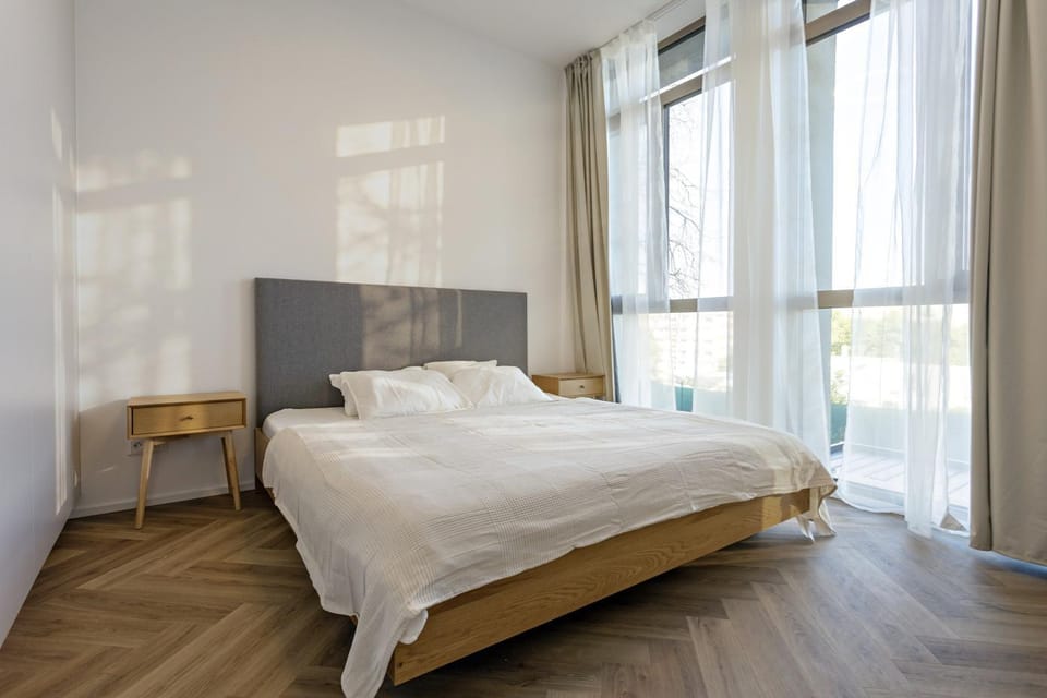 Bed, View (from property/room), Bedroom, heating, internet, wardrobe, air conditioner