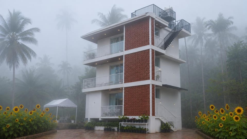 Property building, Garden view