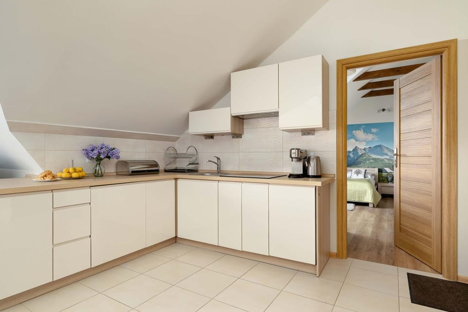 Coffee/tea facilities, Kitchen or kitchenette, stove