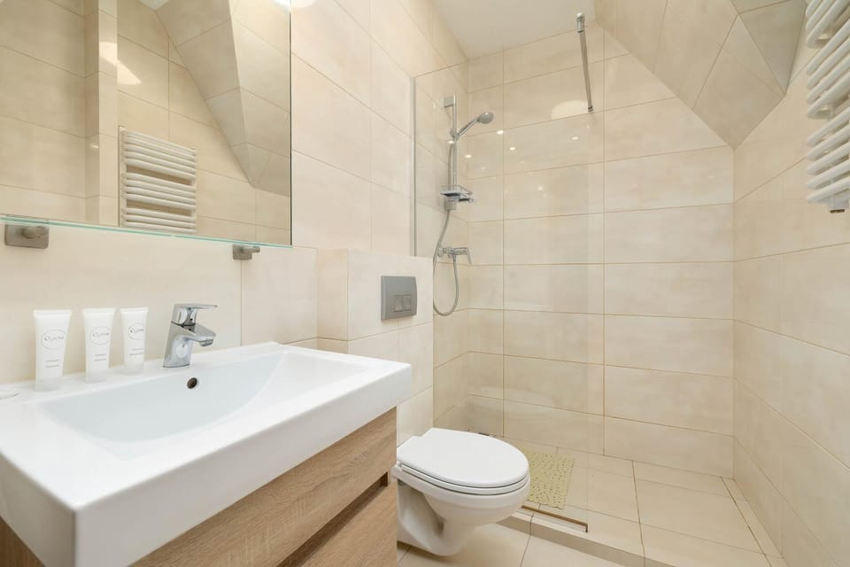 Shower, Toilet, Bathroom, towels