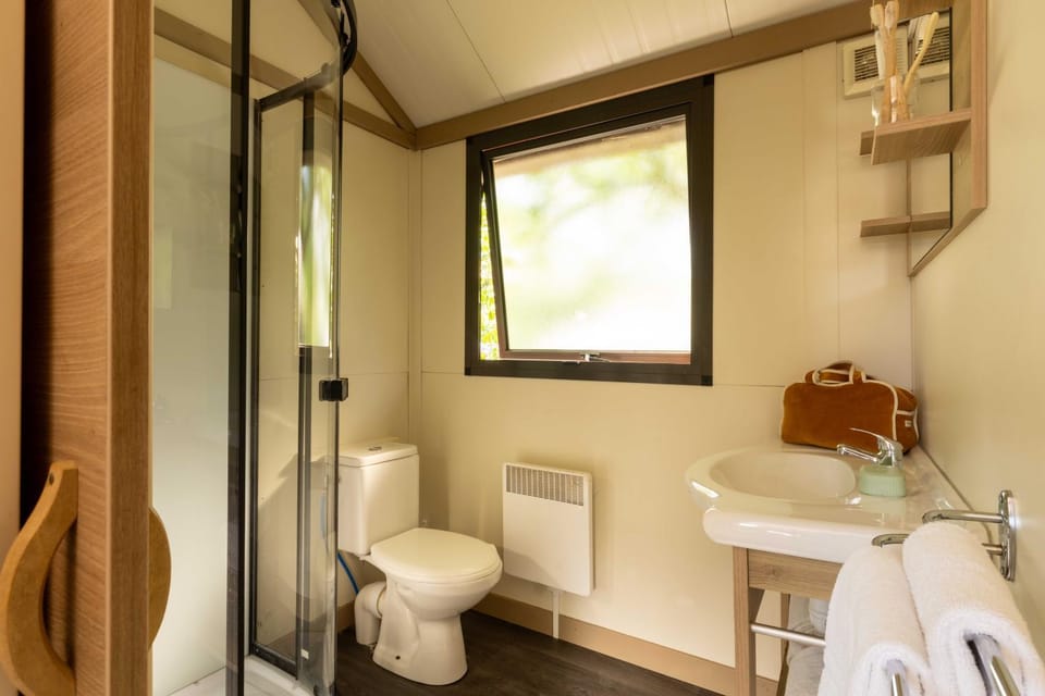 Shower, Toilet, Bathroom, bidet, towels