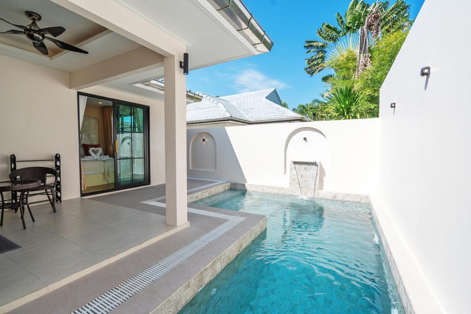Patio, Balcony/Terrace, Pool view