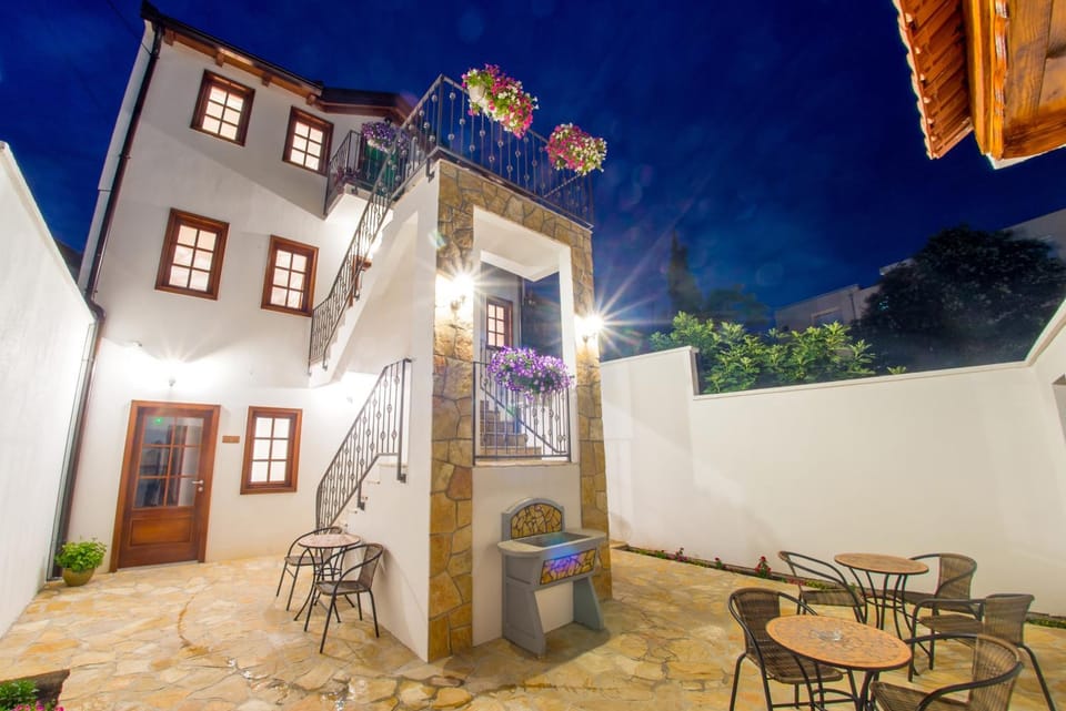 Property building, Patio, Night