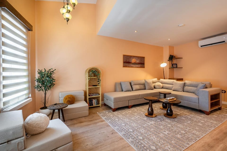 Living room, Seating area, air conditioner
