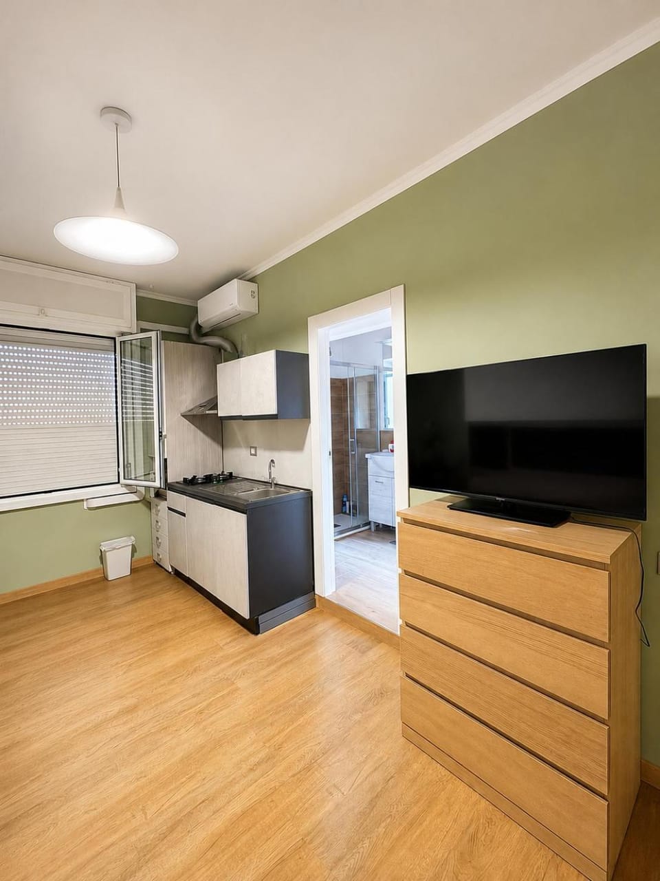 TV and multimedia, Kitchen or kitchenette, Photo of the whole room, air conditioner