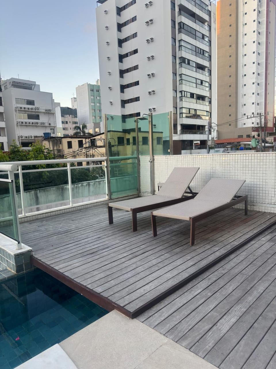 Pool view, Swimming pool, sunbed