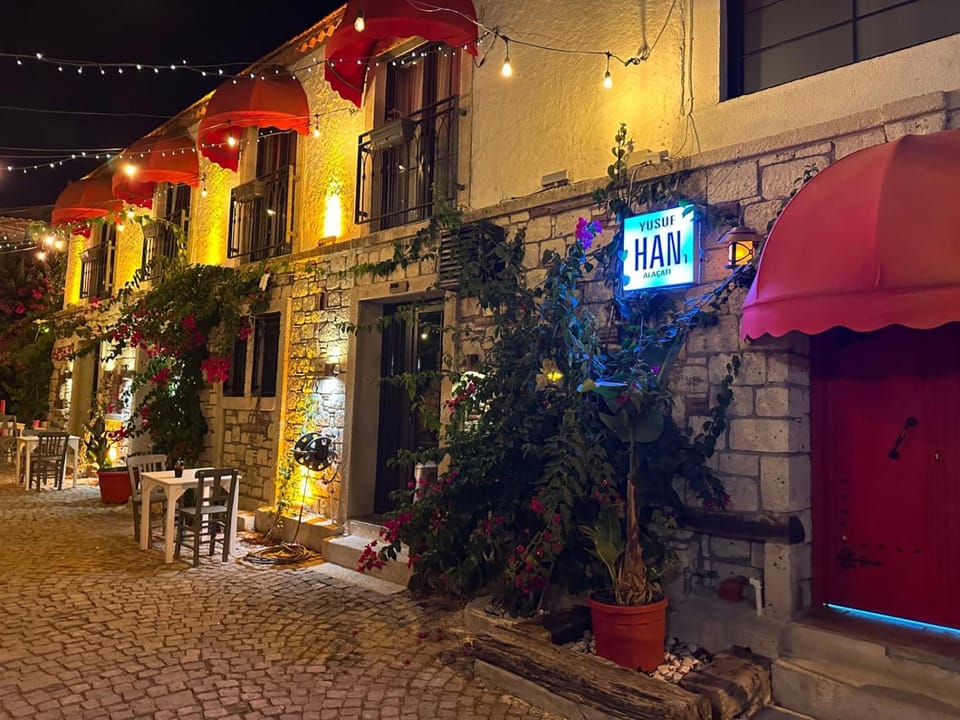 Property building, Night, Street view