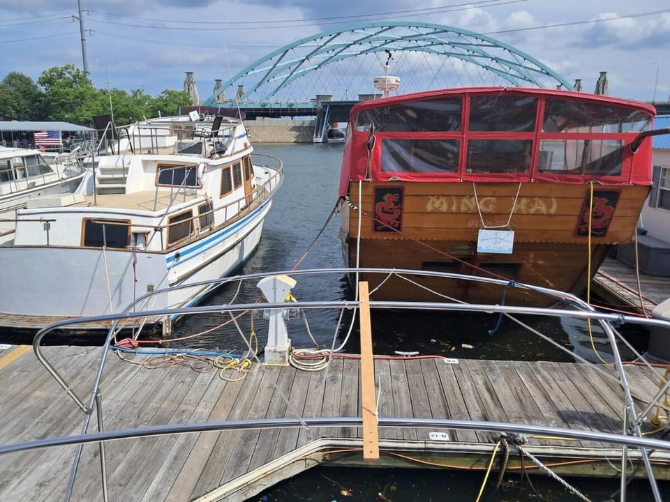 The Pink Lady Downtown Providence Yacht-Houseboat Docked boat in Providence