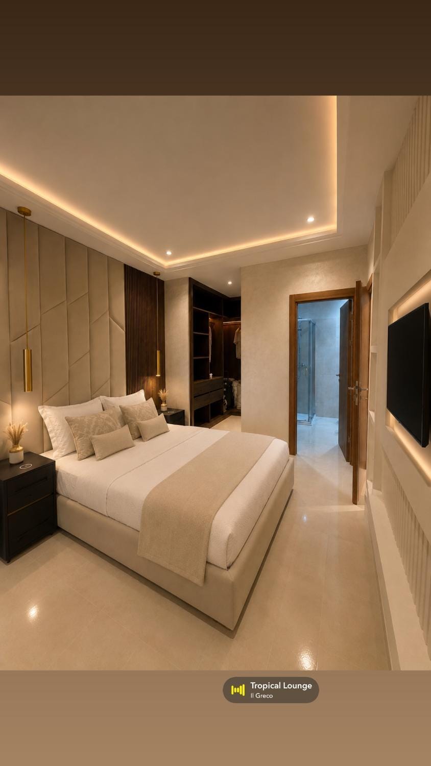 Most Luxury 2 bedrooms stunning Sea View Apartment Olympic Pool 1 min from beach Les Jardins Blues Apartment in Tangier-Tétouan-Al Hoceima